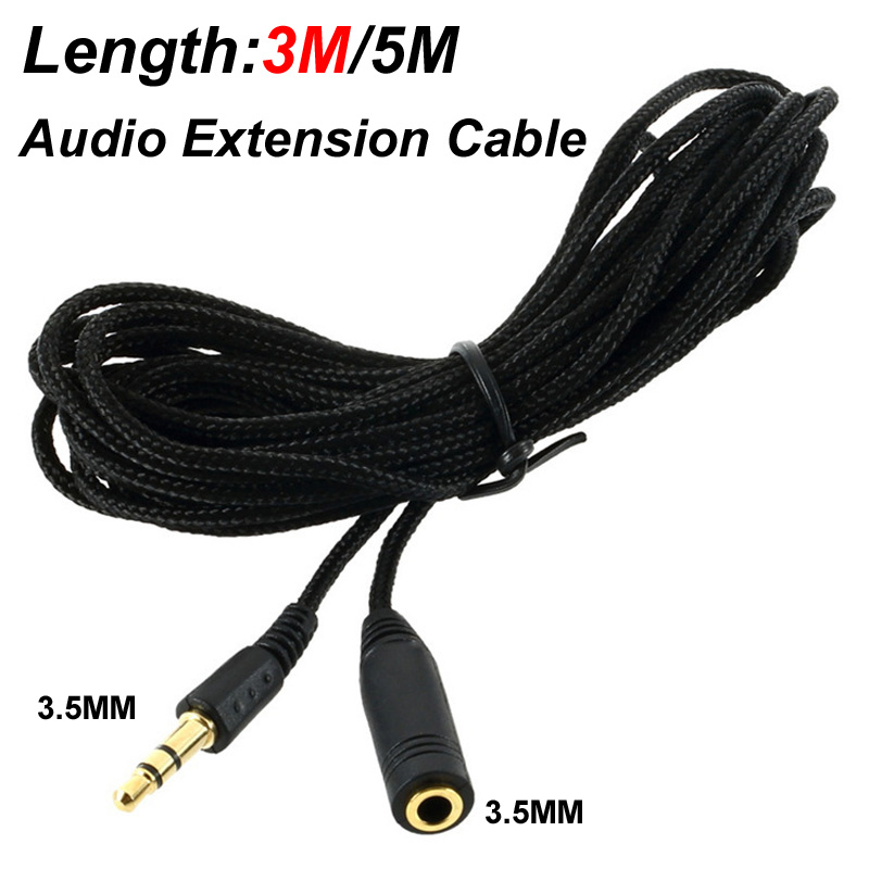 Cable Extension 3.5 - 5 m/3 m/Kopfhörer-Verlängerungskabel, 3,5 mm Klinke,