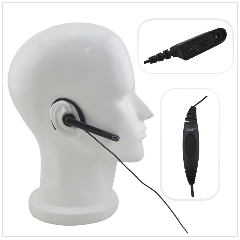 Wired Earphone Mic - Eine-Wired Radio Hörer G-schleife Boom mic