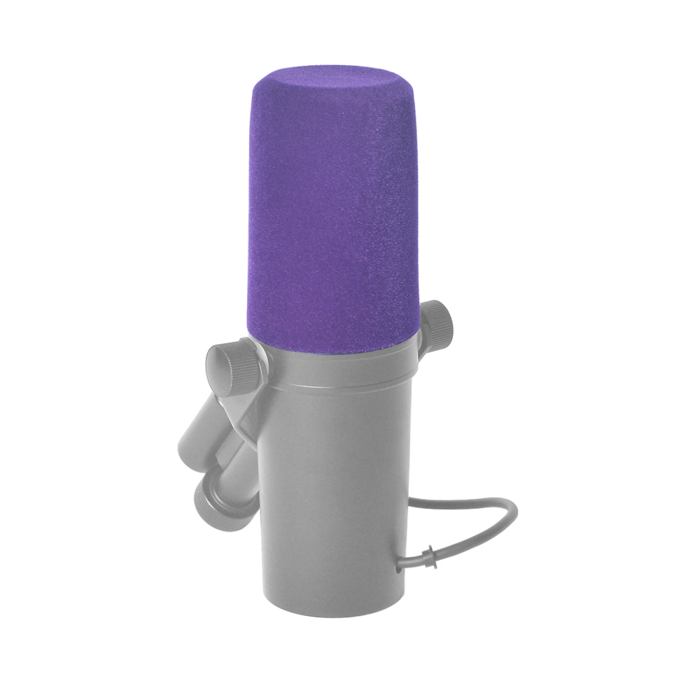 Shure Mic Sm7B - Professioneller Mikrofon-Windschutz aus Schaumstoff, Kunstfell-Windschutzkappe, Pop-Filter