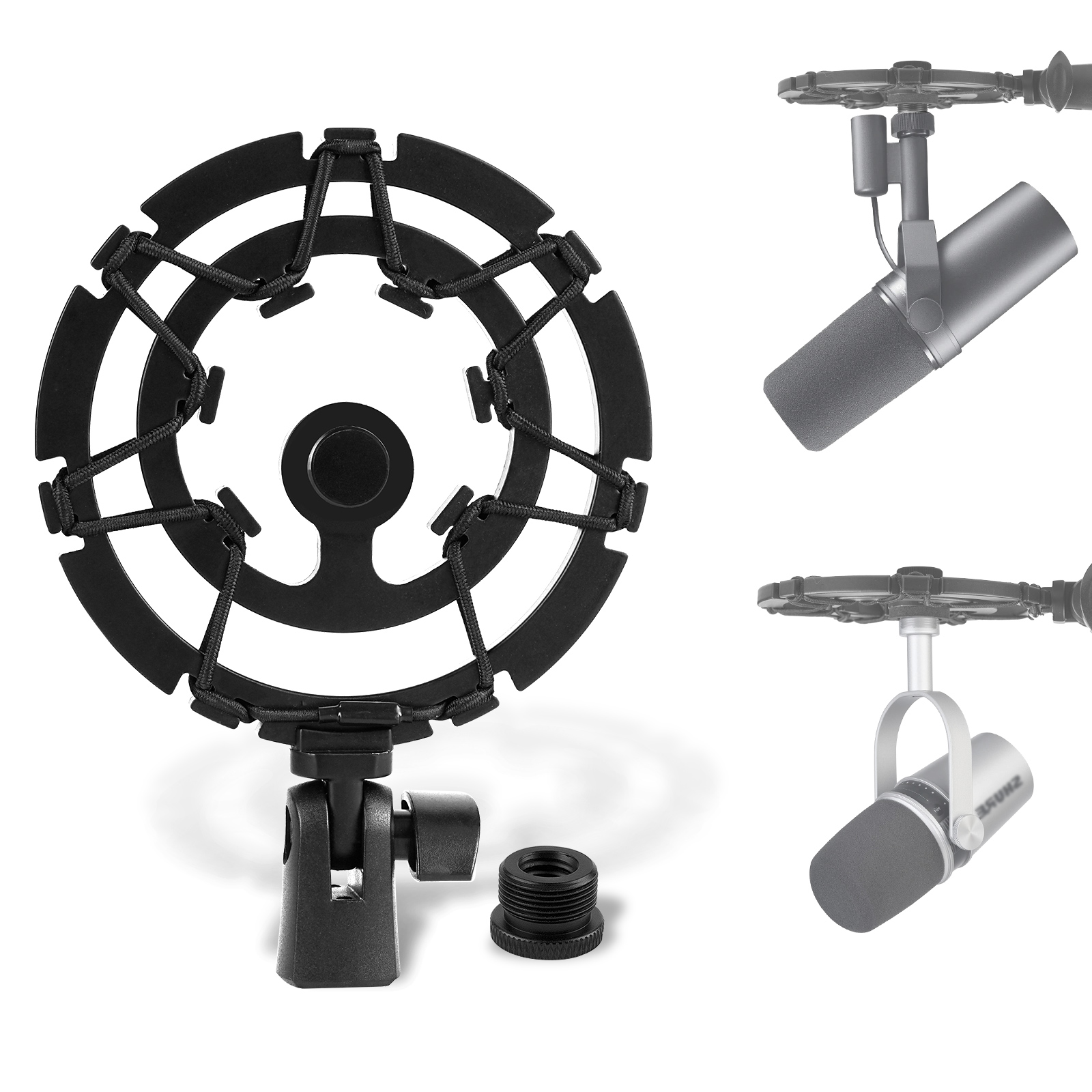 Shure Mic Sm7B - Geekria Mikrofon-Schwingungsdämpfer Anti-Vibrations-Mikrofonhalter für Shure MV7