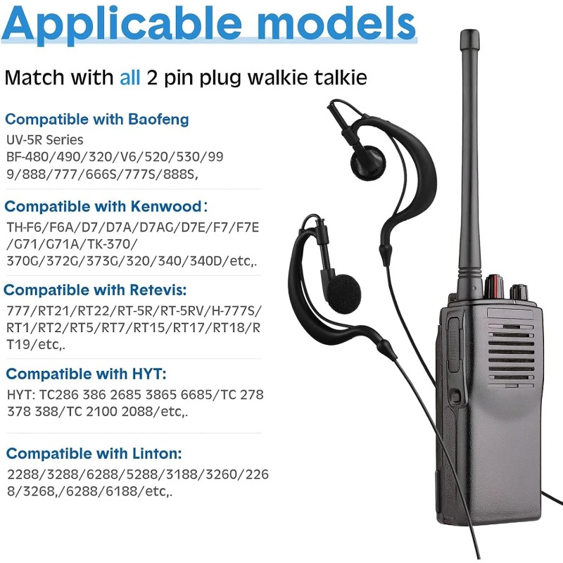 10 Stück Walkie-Talkie-Ohrhöre – Wired Earphone Mic Bewertung und Preis